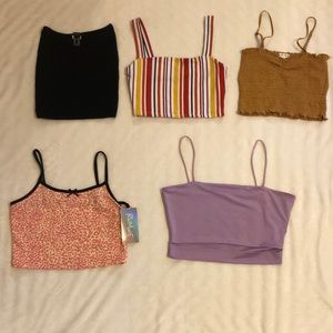 Crop Top Bundle Package of 5